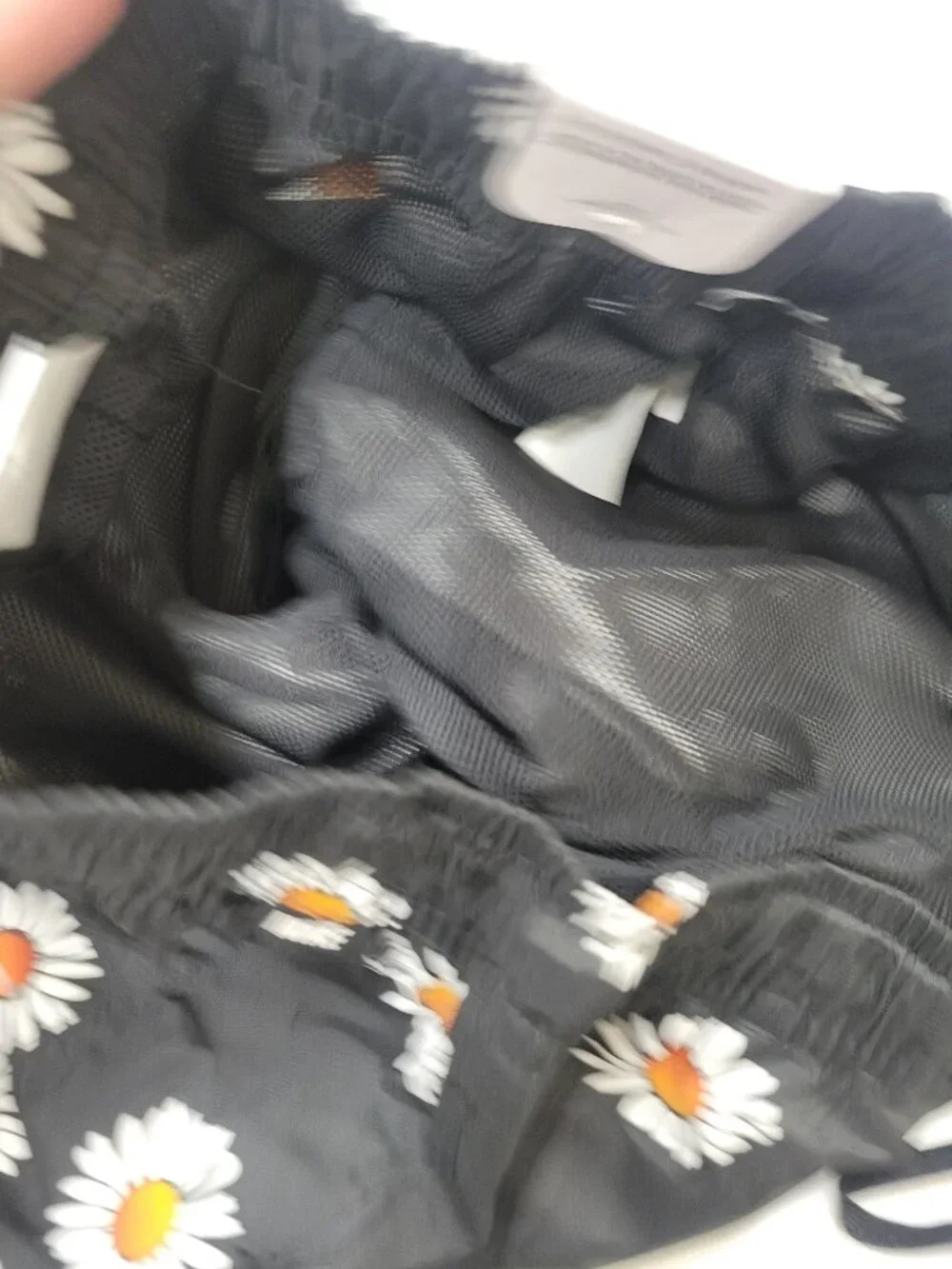 Nike Black Daisy Print Athletic Shorts